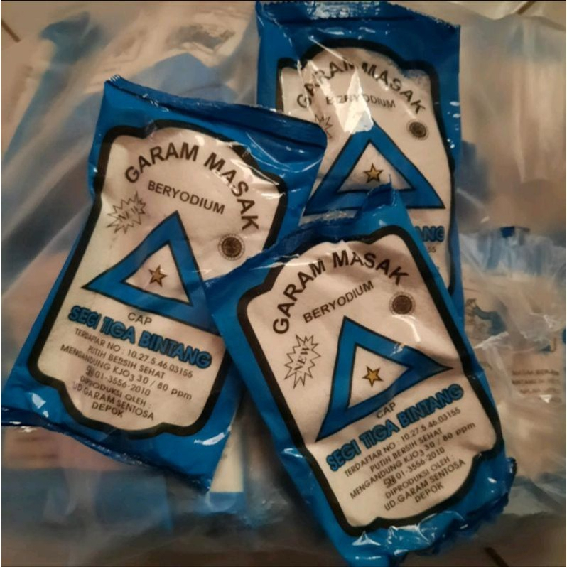 

RB 1 Bal Garam Beryodium Cap Segi Tiga Bintang 40 Pcs x 75 Gr