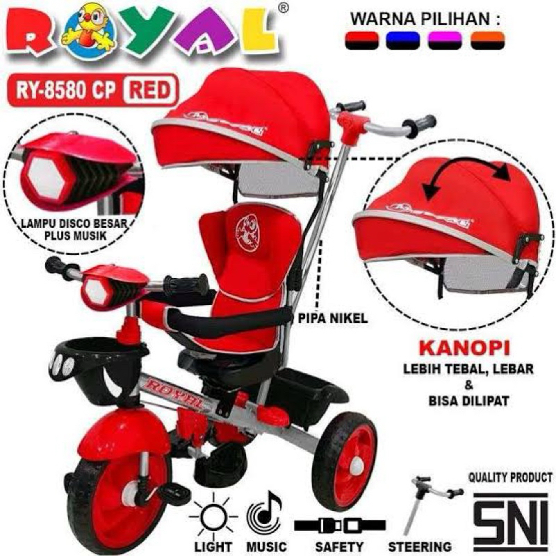 Stroller Roda Tiga Royal 8580