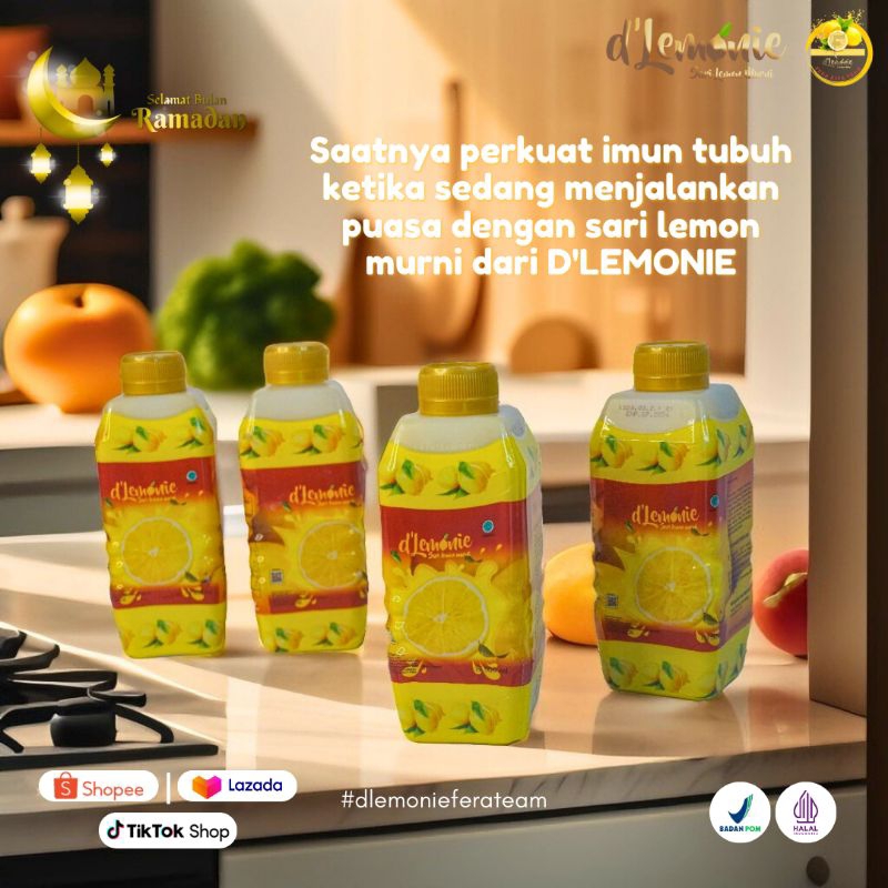 

DLEMONIE - SARI LEMON MURNI Tanpa Campuran - Minuman Herbal Pelangsing