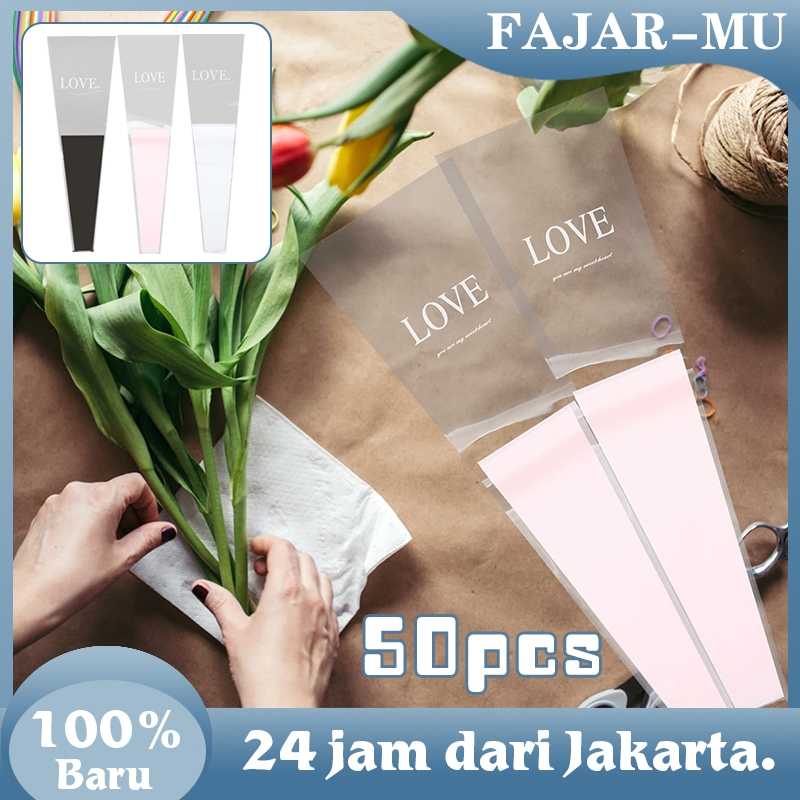 

Plastik Buket Bunga 50 Lembar Wrapping Plastik Untuk Buket Mawar Rose Plastik Bungkus Bunga