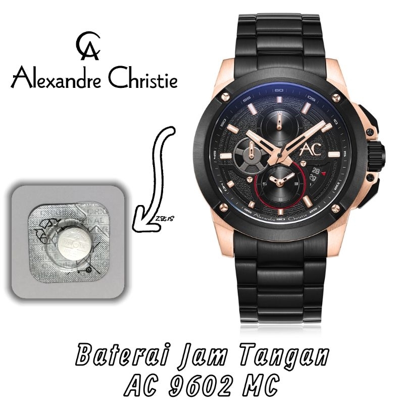 Baterai Jam Tangan Original Alexandre Christie AC 9602 MC