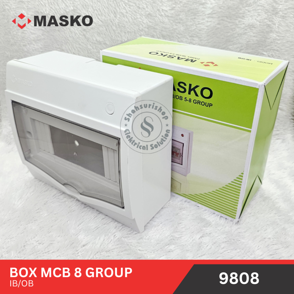BOX MCB 9808 8 GRUB IB / OB MERK MASKO INBOW OUTBOW TERMINAL KUNINGAN ASLI