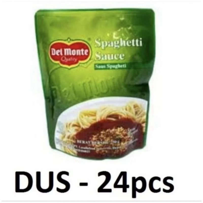 

Delmonte Spaghetti / BBQ Sauce 250 gr 1 Dus isi 24 pcs saus spageti/barbeque/barbekiu del monte