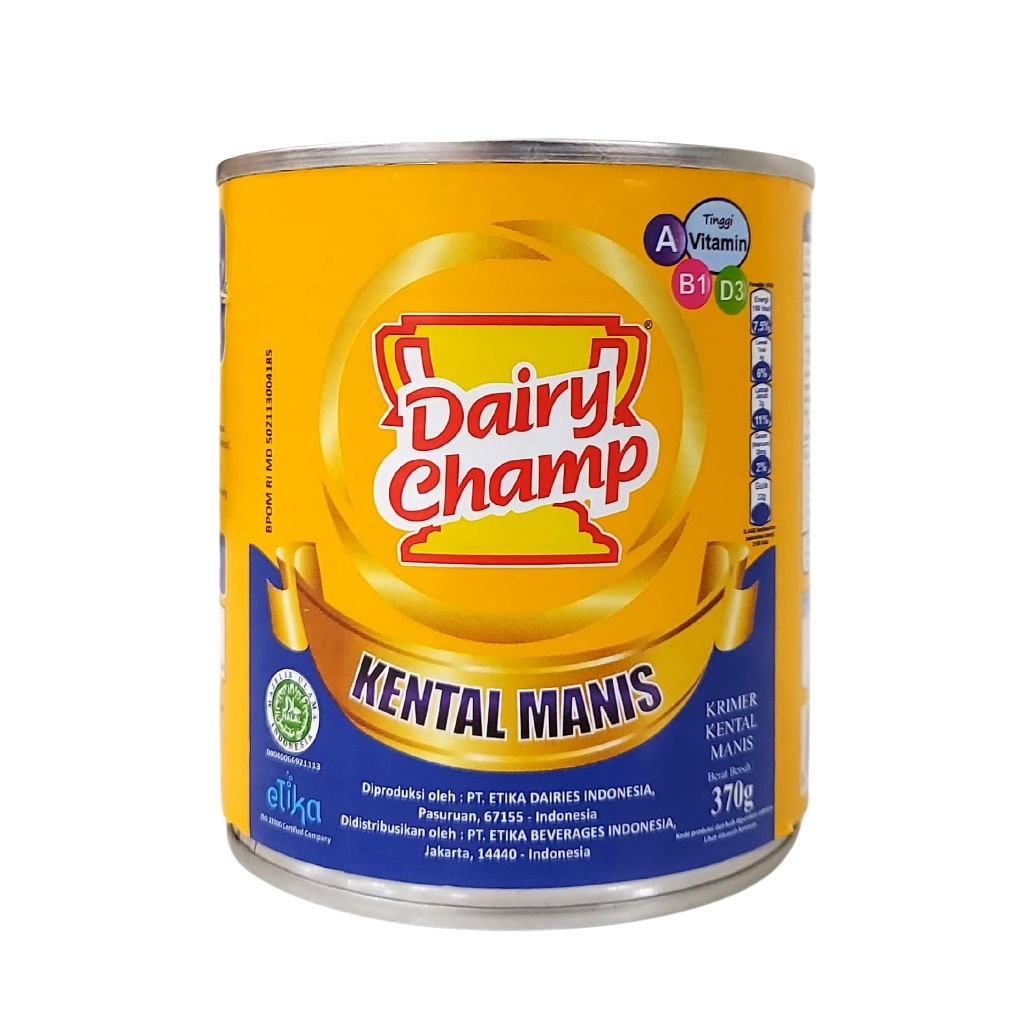 

Susu Krimer Kental Manis Dairy Champ 370gr