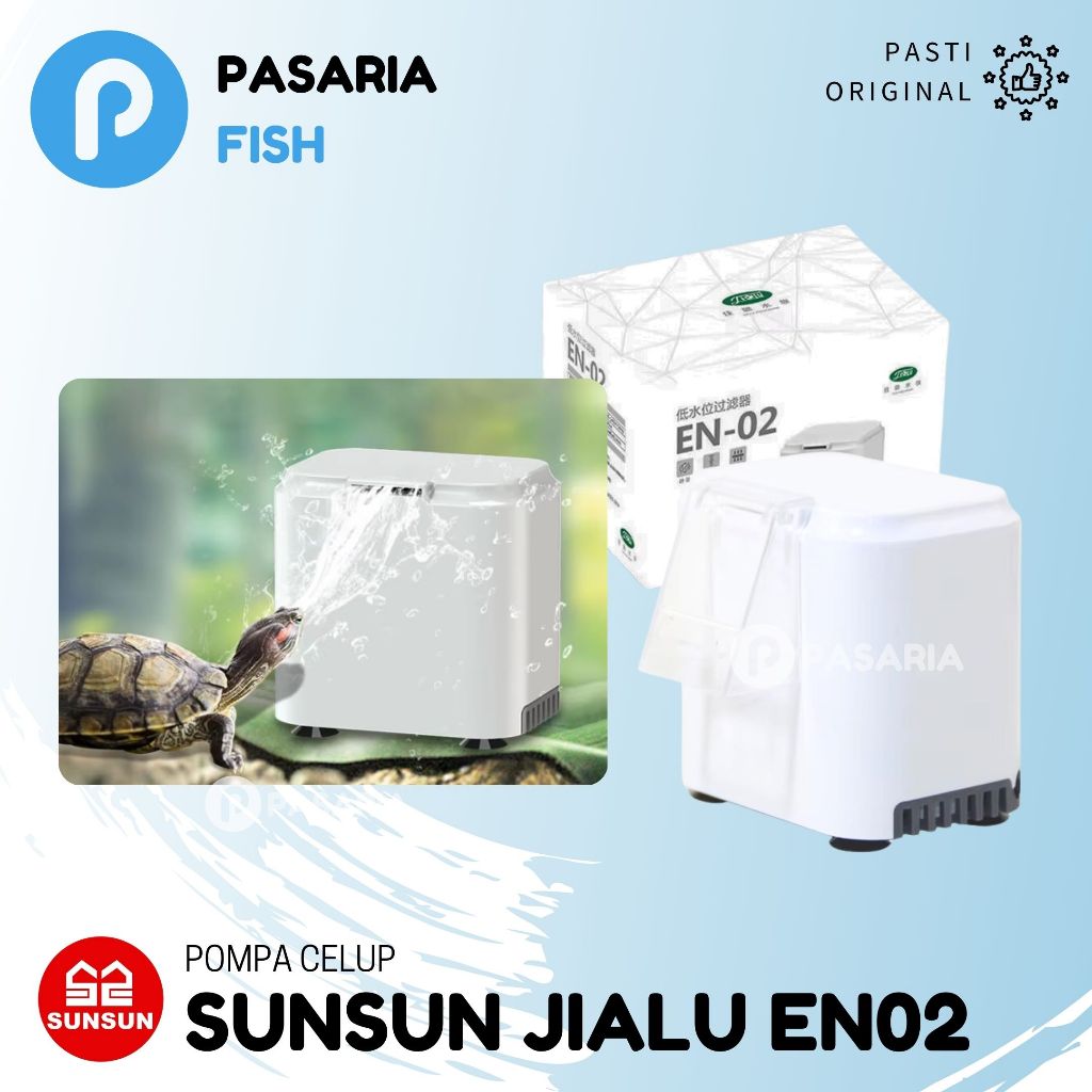 SUNSUN JIALU EN02 Filter Air Dangkal Air Terjun Kura-kura Pompa Aquarium Kura