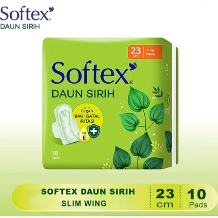 Softex Daun Sirih 23 cm Wing / Non Wing isi 8 / 10