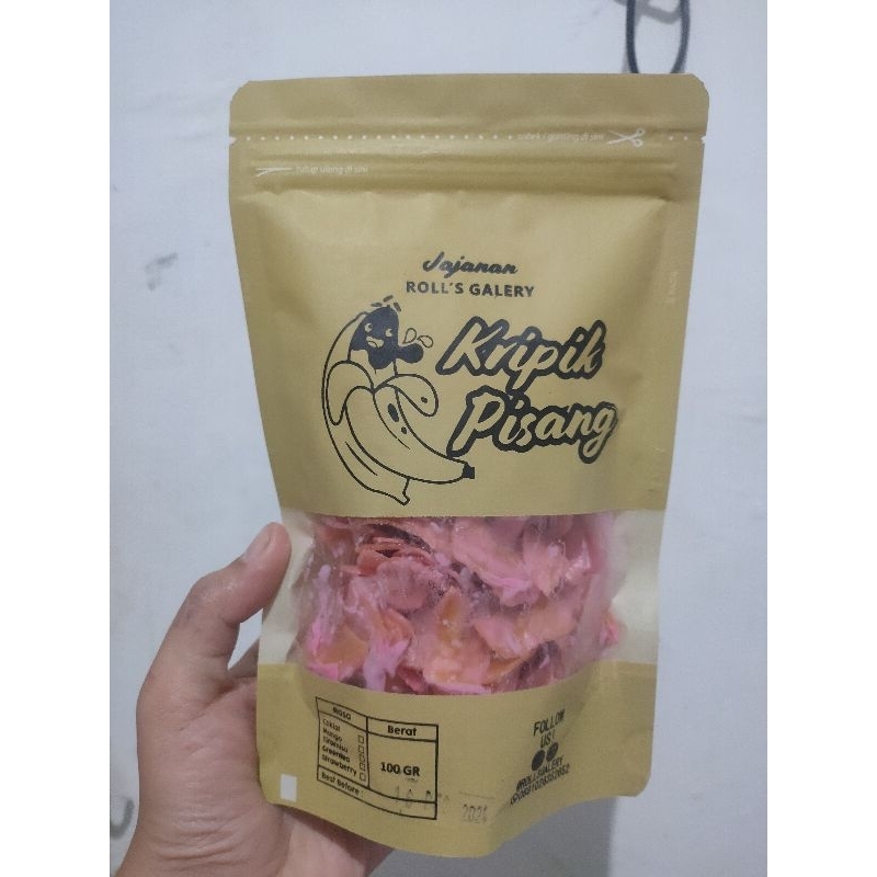 

KERIPIK PISANG STRAWBERRY 100GR