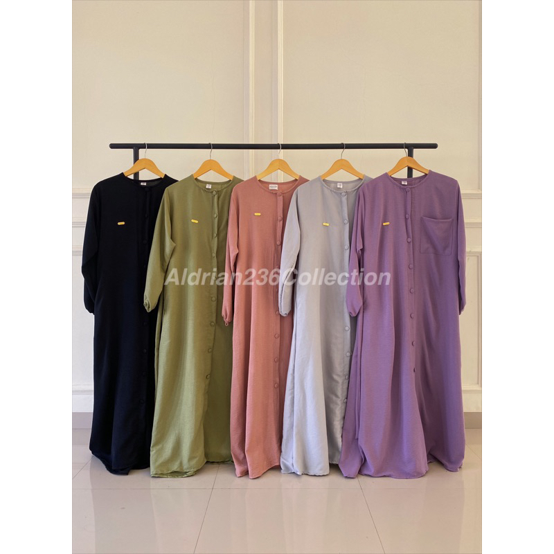 | DRESS GAMIS CRINKLE  ALL SIZE | GAMIS CRINKLE FULL KANCING | GAMIS BUSUI