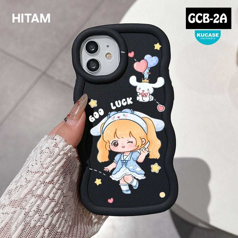 Kucase - Softcase Macaron Gelombang Warna Case Kuromy Zoopia Lina Bell Duck Sweet Cat GCB-02 Poco C7