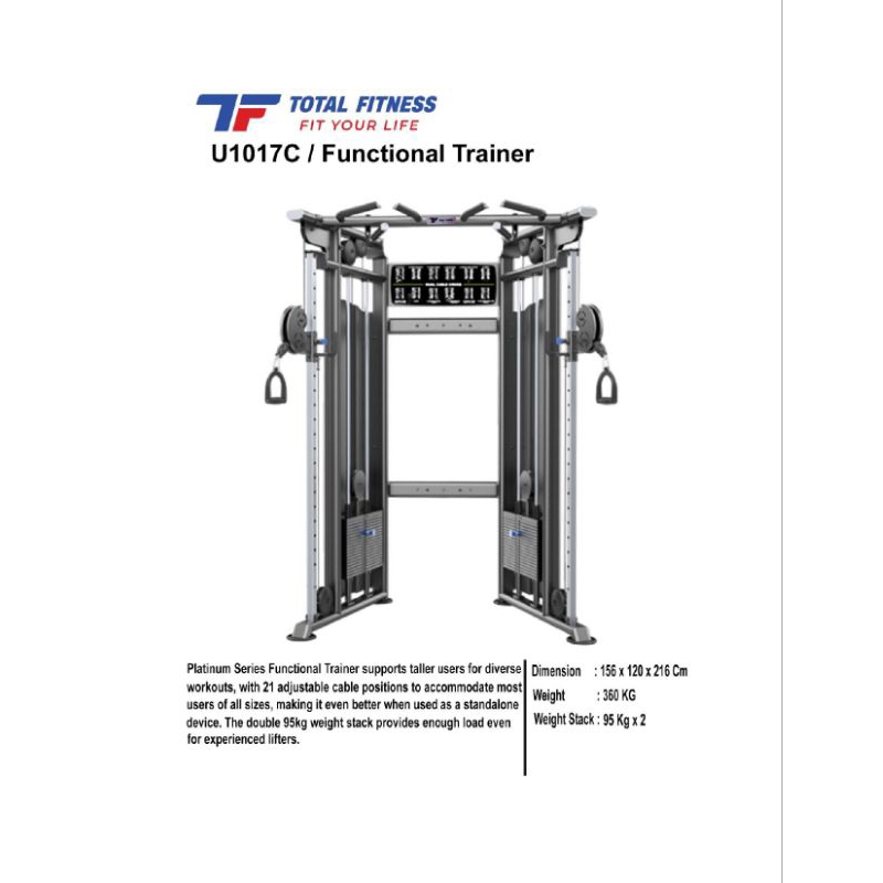 Alat Fitness Commercial Functional Trainer Evost