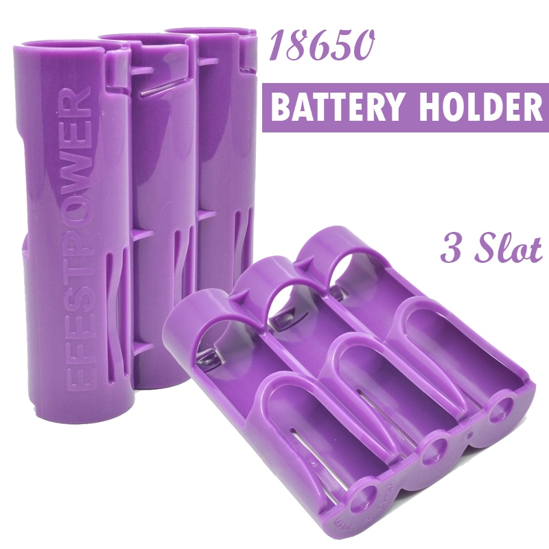 Efest Battery Holder for 18650 3 Slot Battery PC3/PC6 Tempat Penyimpanan Baterai Storage Holder Case