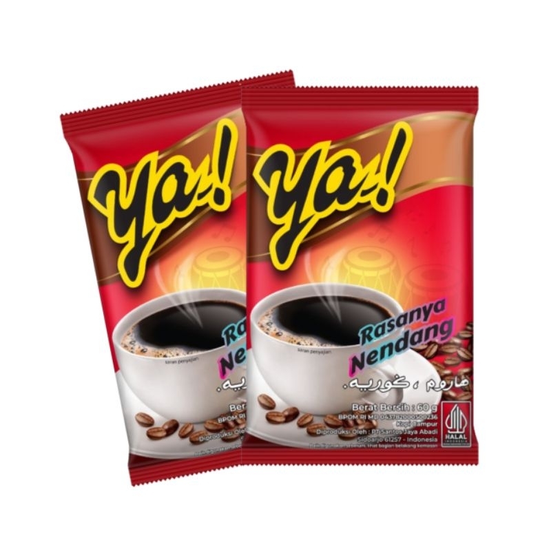 

Kopi Bubuk YA Merah Sachet Ecer 60gr