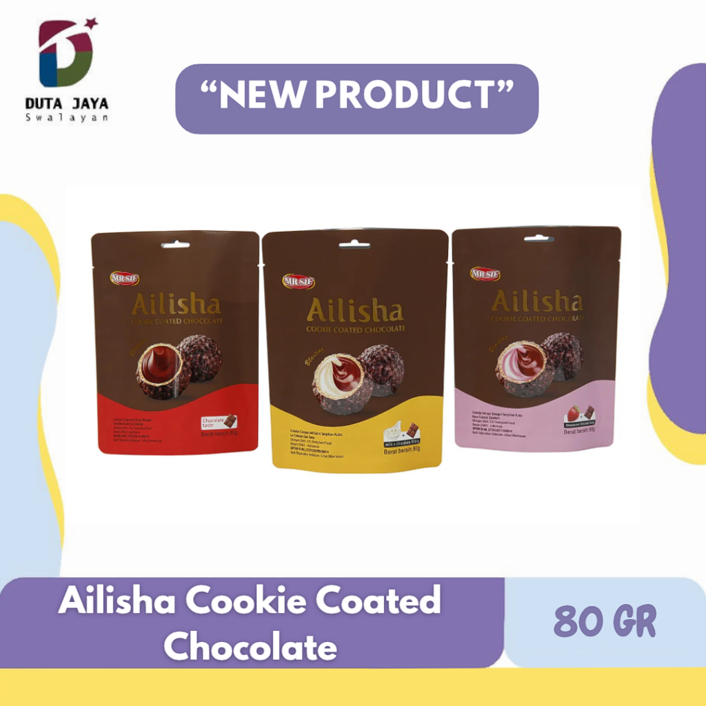 

MR. SIF Ailisha Choco Ball Cookie Coated Chocolate 80 gr