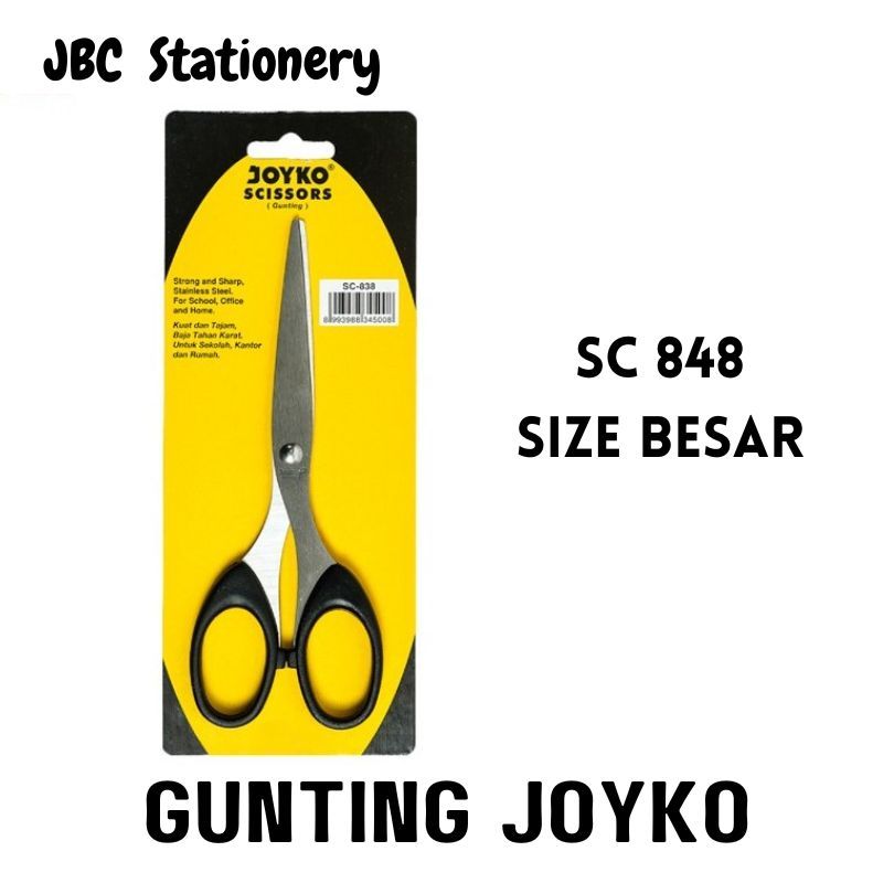 

GUNTING BESAR STAINLESS STEEL PANJANG 21CM SCISSORS SC 848