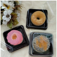MIKA MOONCAKE/ MIKA MOCHI/ MIKA CUPCAKE/ MIKA PUDING ISI 50PCS ALAS COKLAT GELAP
