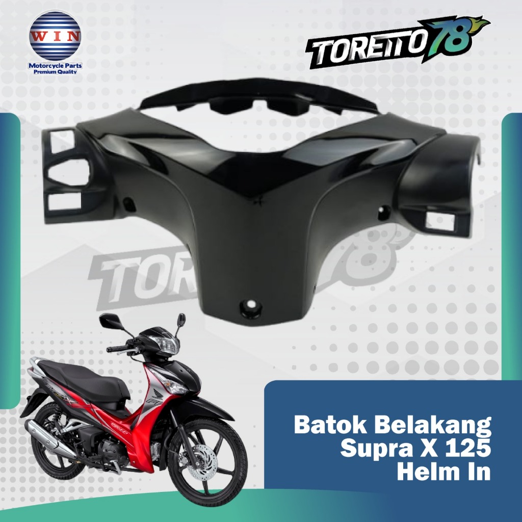 Rear handle Cover Supra X 125 Helm IN. Batok Belakang Supra X 125 Helm In Termurah
