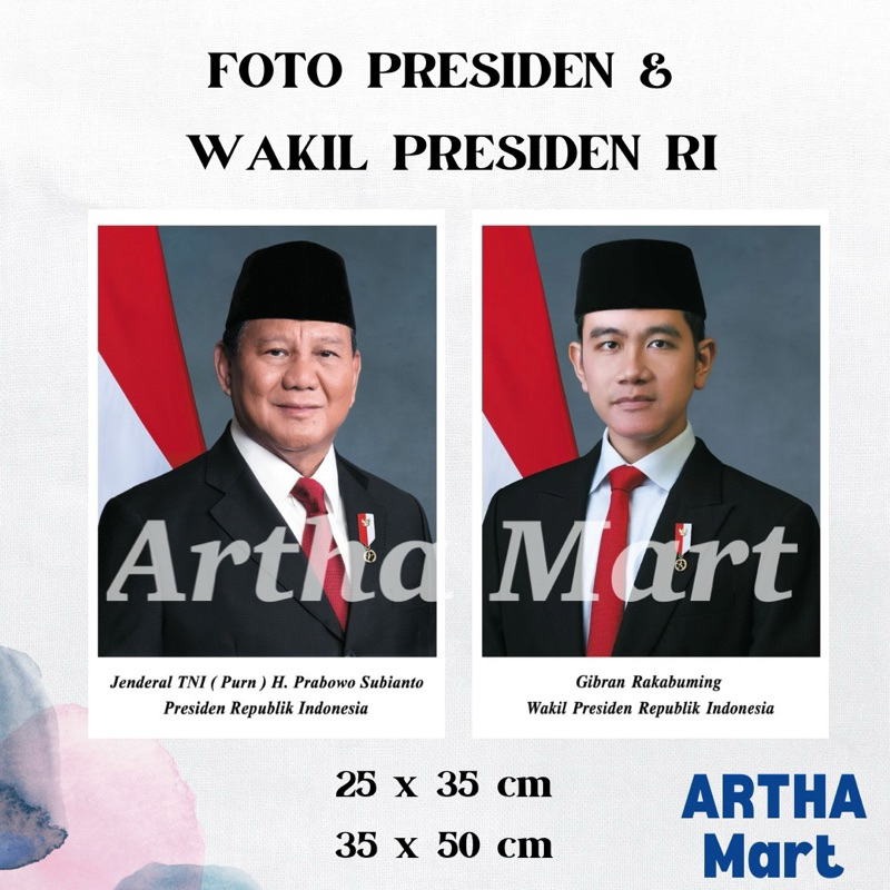 

FOTO RESMI PRESIDEN & WAKIL PRESIDEN RI