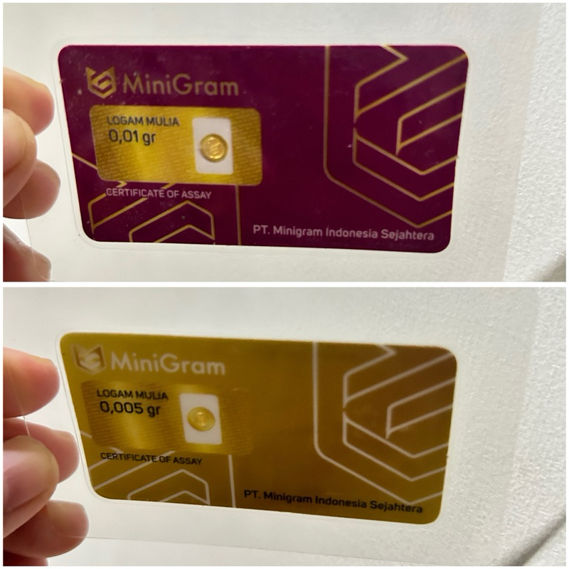 Mini Gram 0,01 dan 0,005. Mini Gold