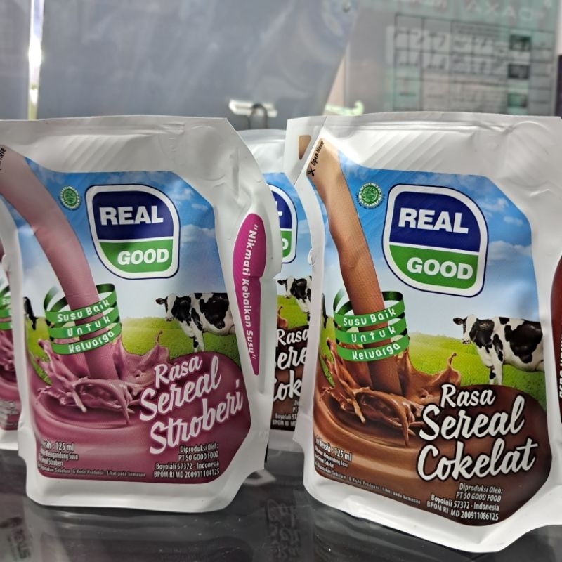 

Real Good Susu UHT Sereal Coklat 125 ml x 3pcs