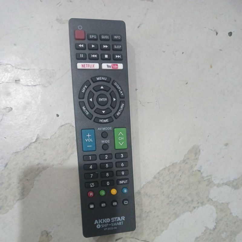 remot TV led/smart tv sharp