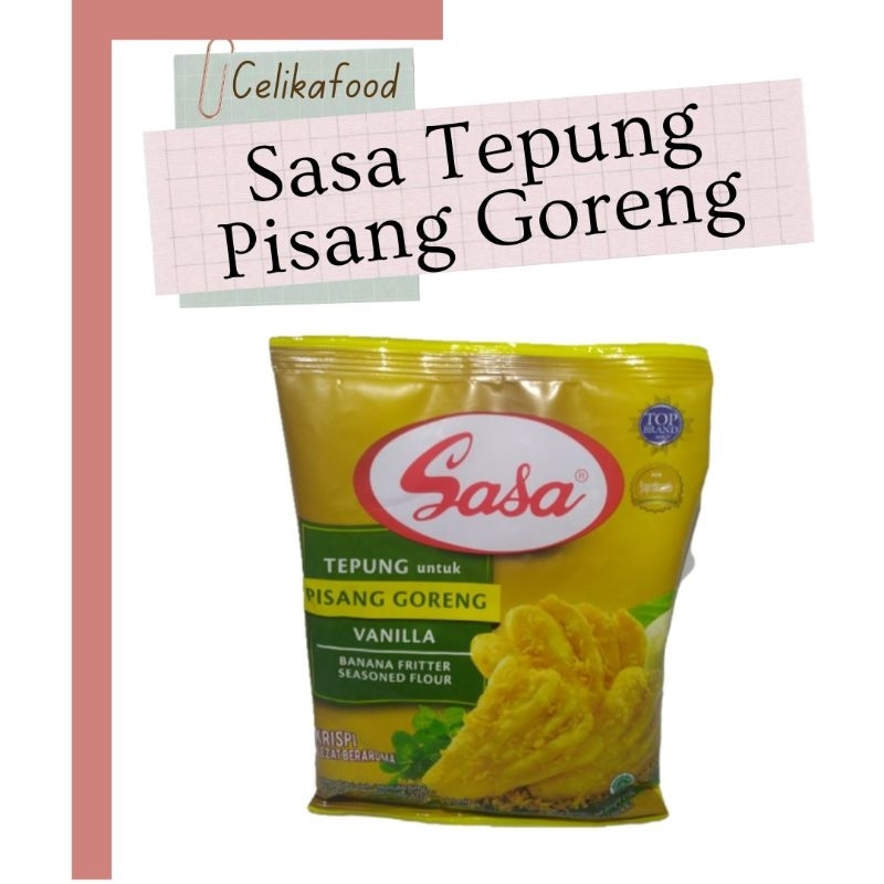 

Sasa Tepung Pisang Goreng Vanilla 210 gr 1 Pcs Banana Flour Instan