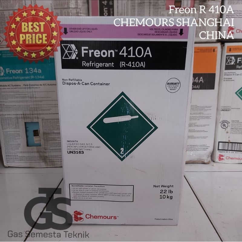 FREON R410A CHEMOURS SHANGHAI CHINA | FREON R 410A CHEMOURS SHANGHAI | FREON R 410 CHEMOURS SHANGHAI