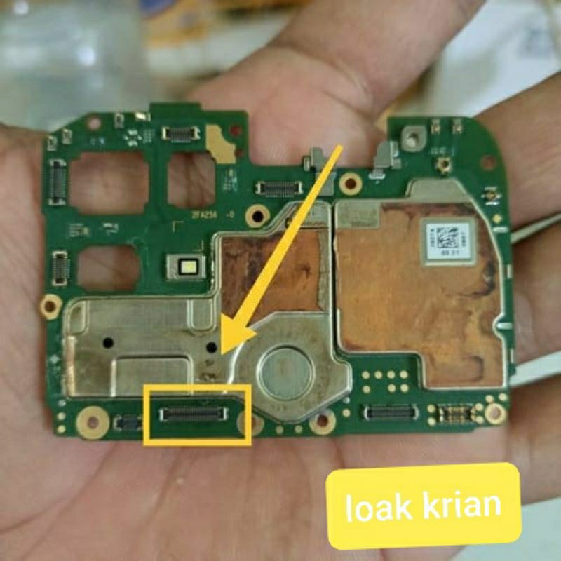 soket lcd oppo a15 / konektor flexible lcd oppo a15 ( jual konektor saja  )