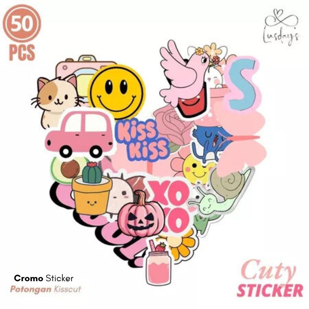 

STIKER Cromo Aesthethic Cuty Sticker Vinyl Waterproof - Sticker Helm Buku Jurnal Koper Motor Casing HP Laptop