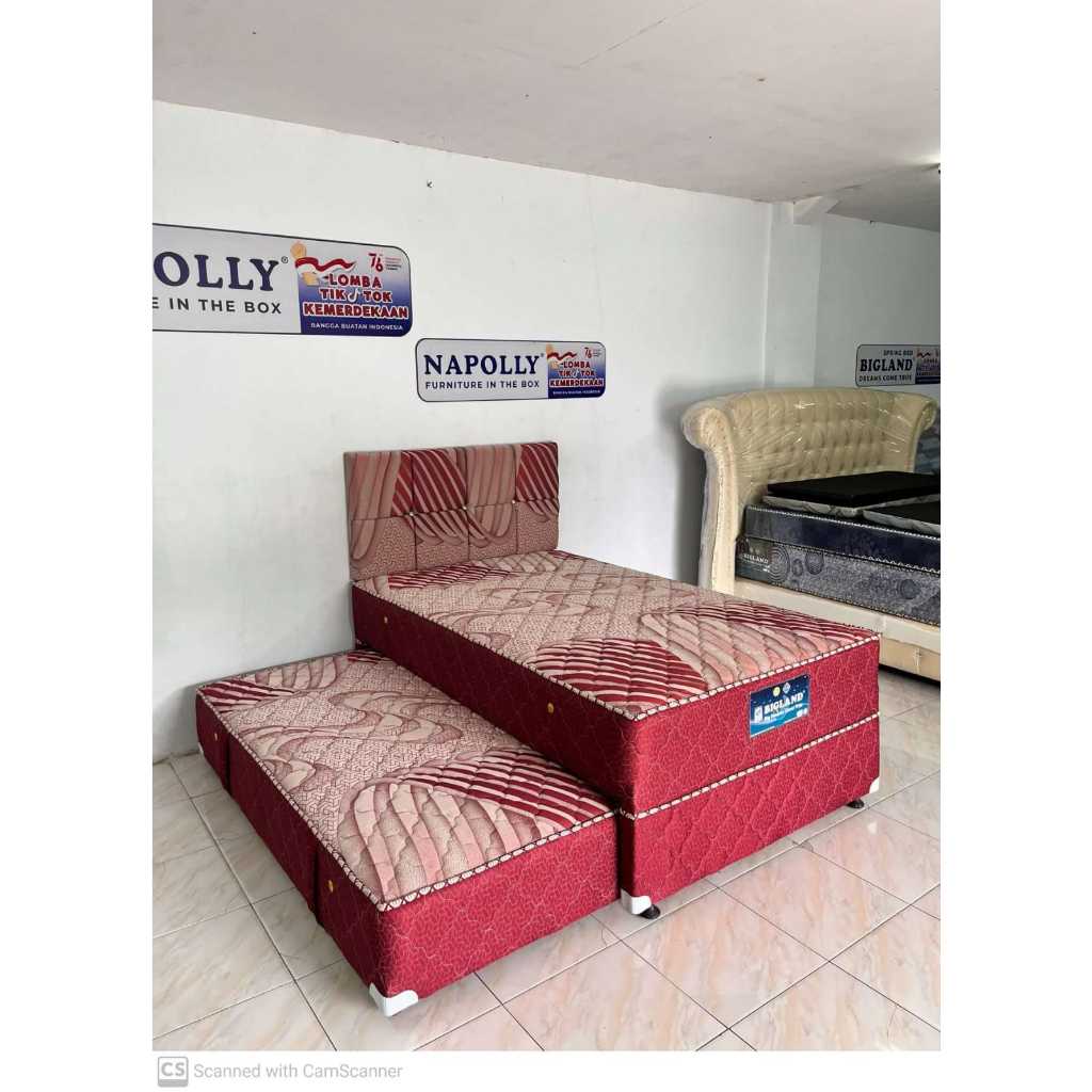 Manado Springbed Kasur Bigland Twin Deluxe - ada tempat tidur bawah