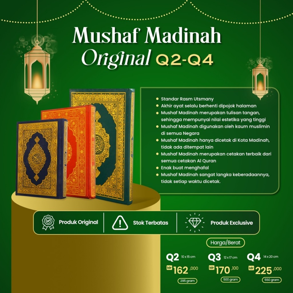 Mushaf Madinah Original produk
