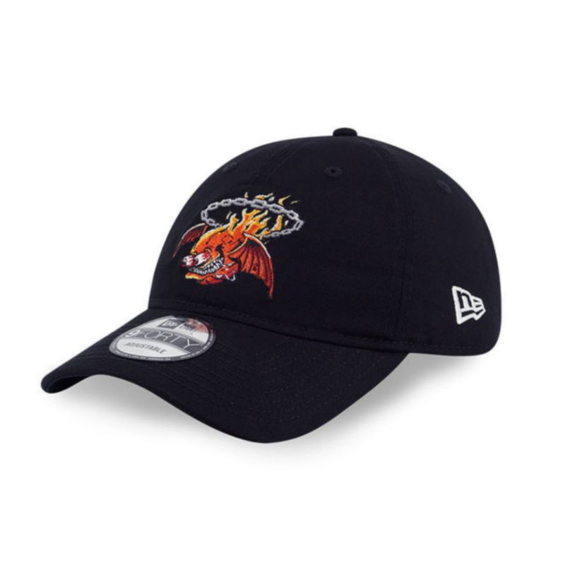 Topi New Era Cap Miami Heat Gnarly Unstructured 9Forty Adjustable Original