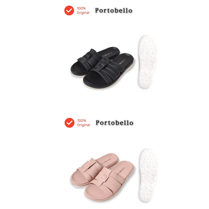 sandal wanita kasual slop jepit portobello