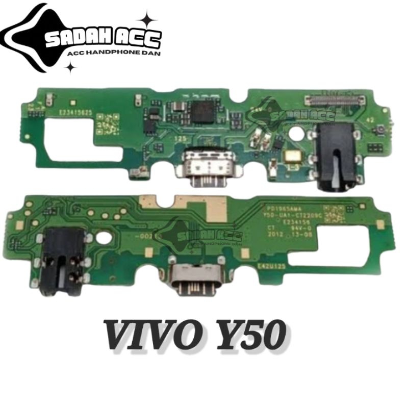 BOARD KONEKTOR/PAPAN CHARGER PCB VIVO Y50 ORIGINAL