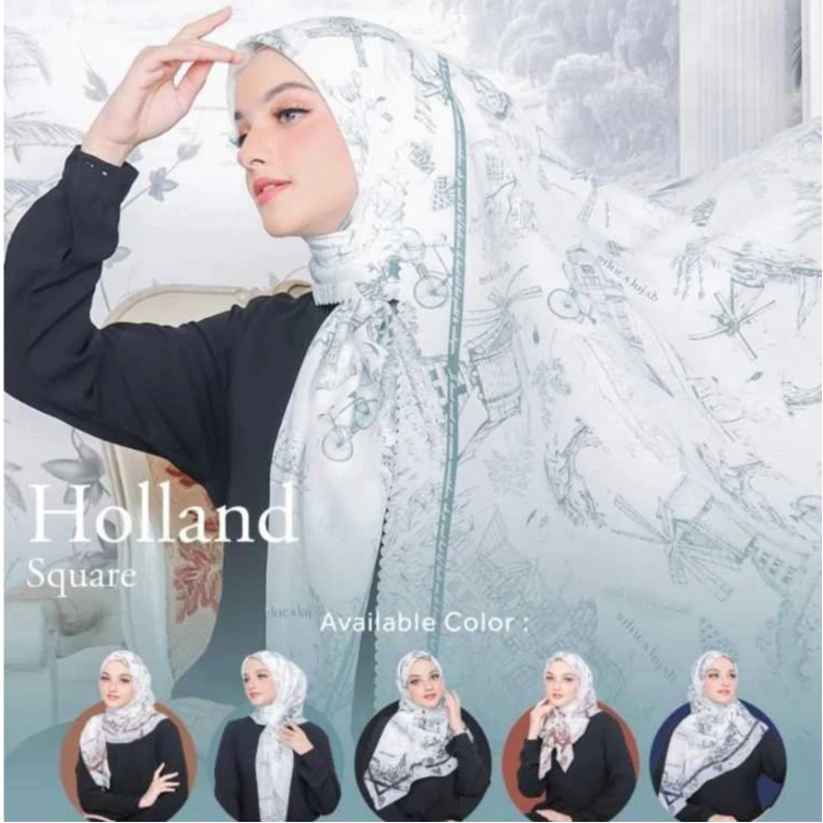 ETHICA HIJAB HOLLAND SQUARE / HIJAB TERBARU ETHICA / HIJAB MOTIF SEGI EMPAT