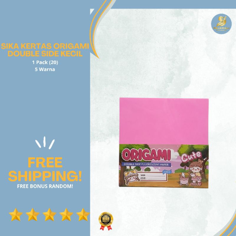 

Kertas Origami SIKA Kertas Origami Double Side Kecil | 1 Pack (20) | 5 Warna