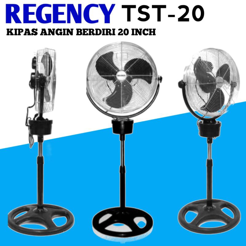 kipas angin REGENCY TST 20 Kipas angin berdiri tornado/kipas angin blower besi 20 inch