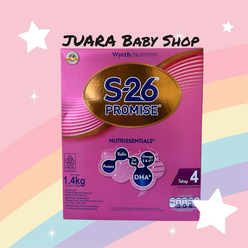 

S26 PROMISE Tahap 4 Rasa Vanila 1.4KG