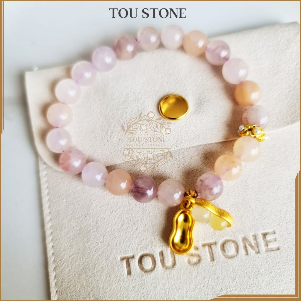 TOU STONE Bracelet Gelang Wanita Mutiara Manik Manik Chinese Liontin Kacang Premium