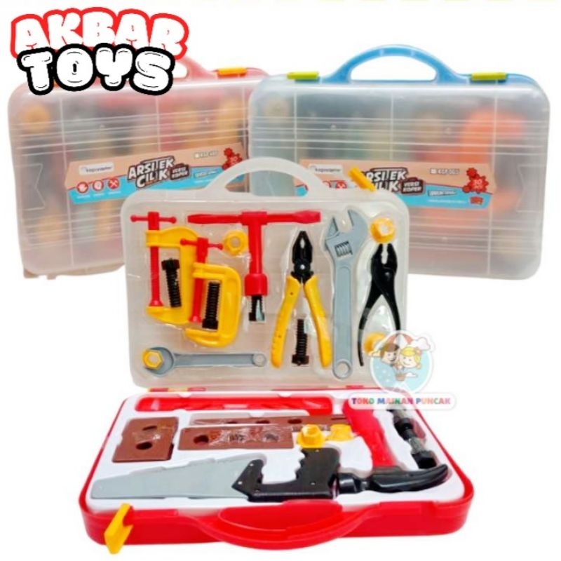 MAINAN ANAK Arsitek ALAT PERTUKANGAN KIDS TOOL Koper