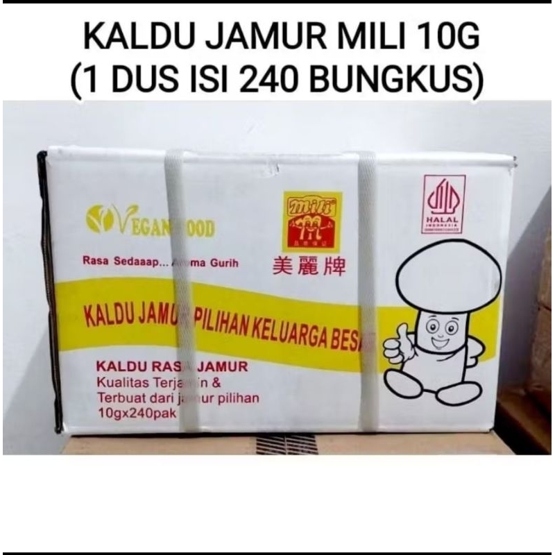 

Kaldu Jamur Mili 10g (KARTON-an) isi 240 bks