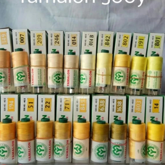 [Yamalon] Benang Jahit Kecil 500 Yard - Eceran lusinan grosir murah