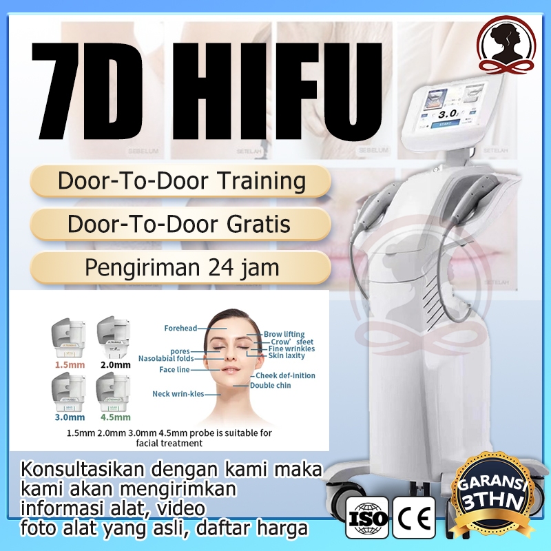 7D hifu ultrasound ultraformer alat klinik kecantikan alat hifu wajah alat korean beauty machine ski