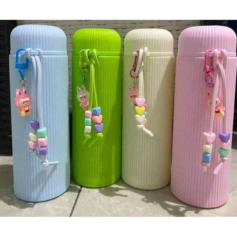 Tumbler Labubu / botol kaca labubu 500ml non box