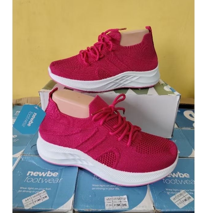Sepatu senam wanita sepatu rajut sepatu import original brand NEWBEE