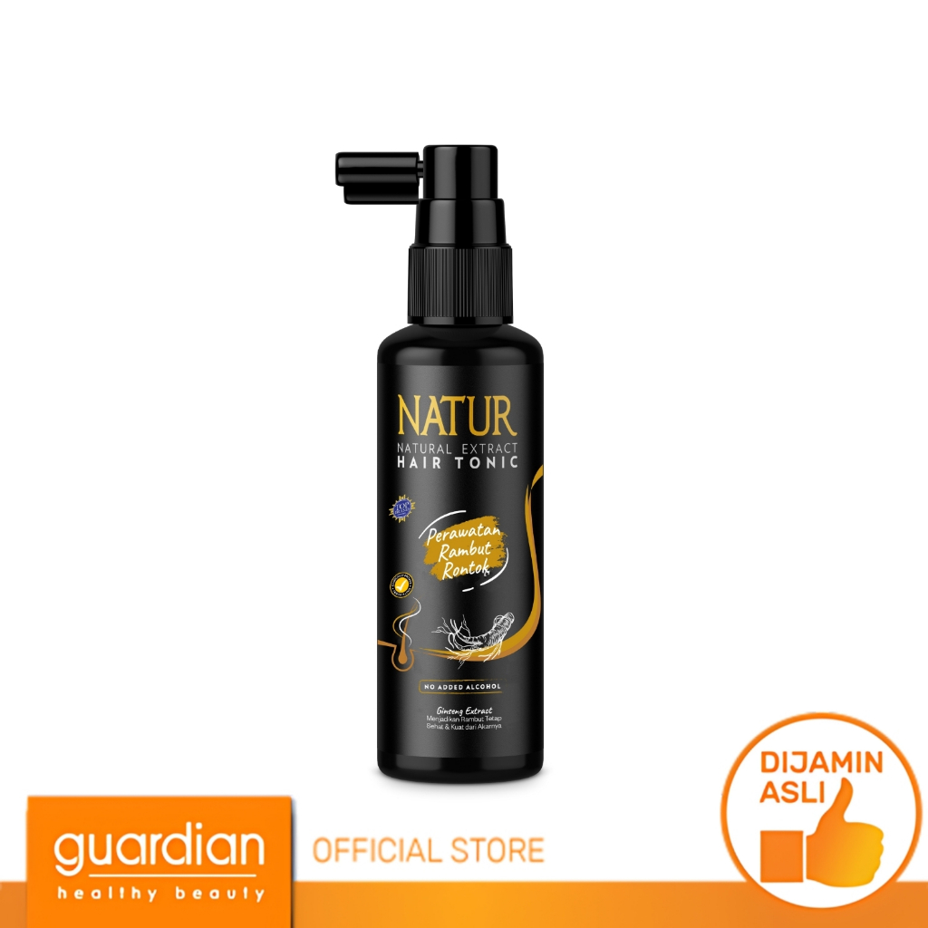 Natur Hair Tonic Ginseng 90Ml - Tonik Rambut Rontok / Anti Hair Fall / Menguatkan Akar Rambut