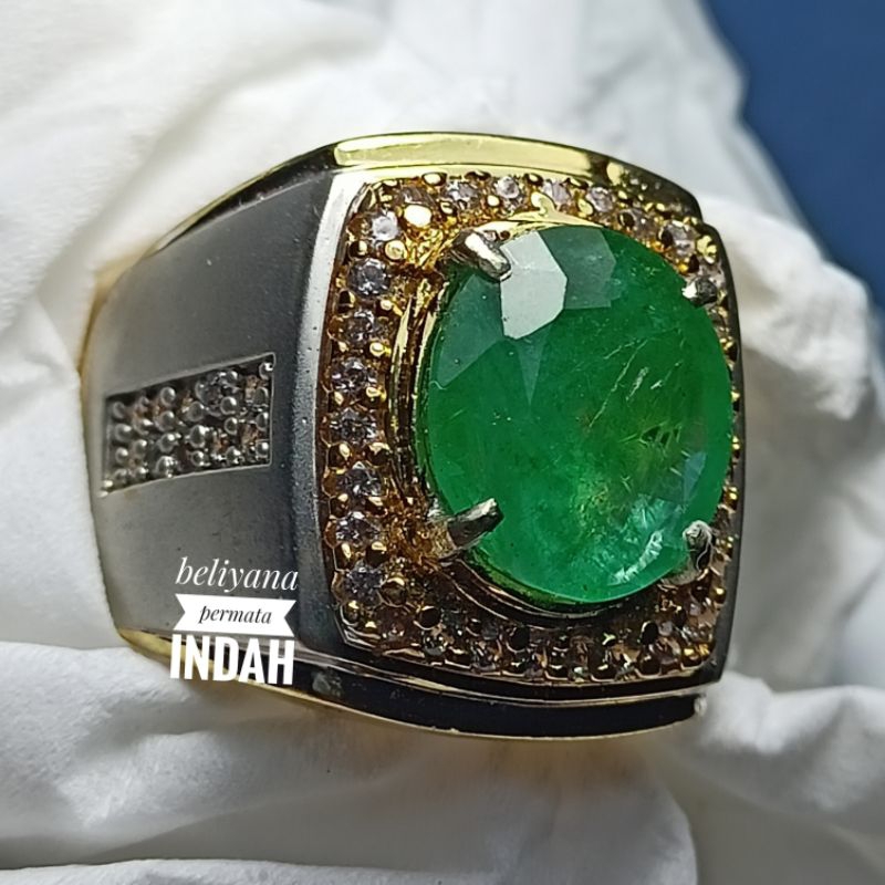 CINCIN BATU NATURAL ZAMRUD COLOMBIA (EMERALD BERLY)