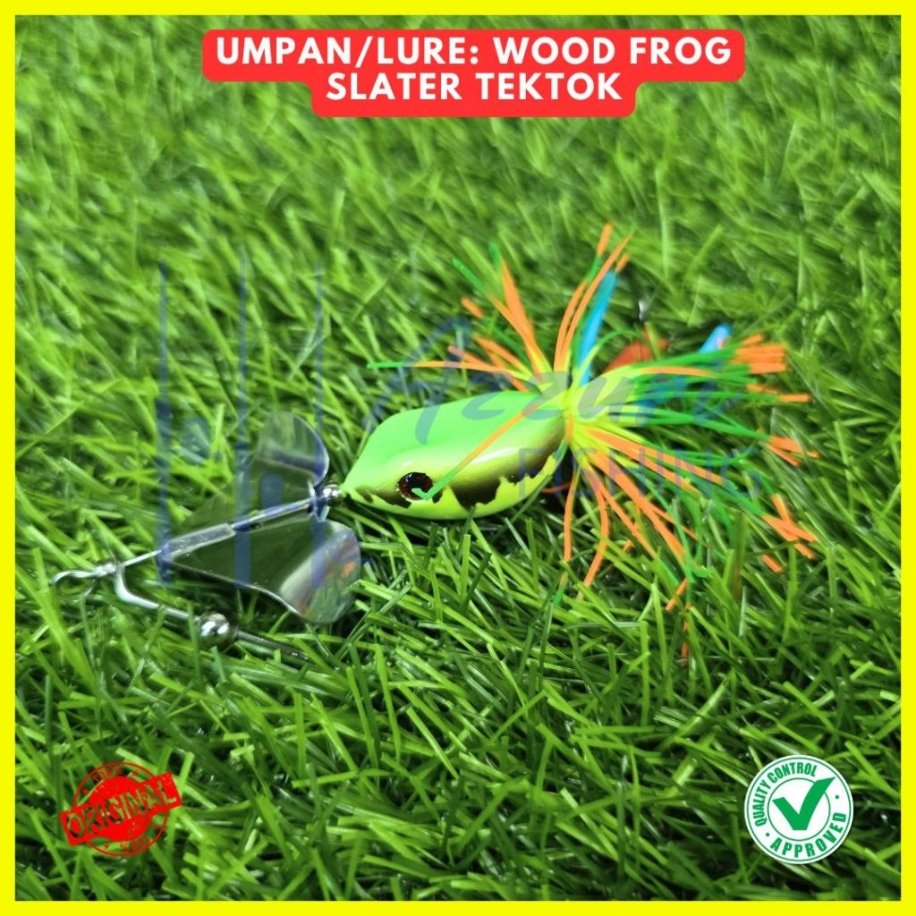 HARD FROG: SLATER TEKTOK - BAIT LURE / KODOK KAYU - UMPAN CASTING GABUS / UMPAN CASTING TOMAN
