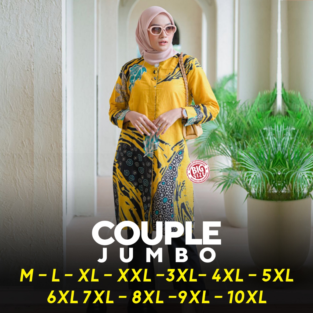 COUPLE - COUPLE TUNIK JUMBO - COUPLE BATIK JUMBO PREMIUM - TUNIK COUPLE JUMBO - BATIK JUMBO - BATIK 