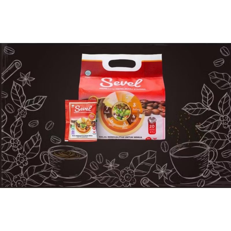 

Kopi Sevel isi 20 Sachet Original