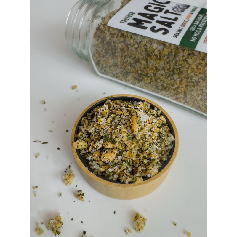 

TRUFUUD Bumbu Marinasi Dapur Bawang Putih Bubuk Umami Asin Gurih No MSG No Preservative Pretzel